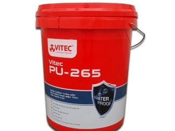 Chuyên gia chống thấm sân thượng đã lát gạch, cán nền hoàn thiện VITEC® PU-265 – Màng chống thấm gốc Polyurethane biến tính, tính năng cao