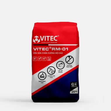 Vitec RM 01: Vữa sửa chữa bê tông phục hồi gia cố kết cấu hư hỏng 
