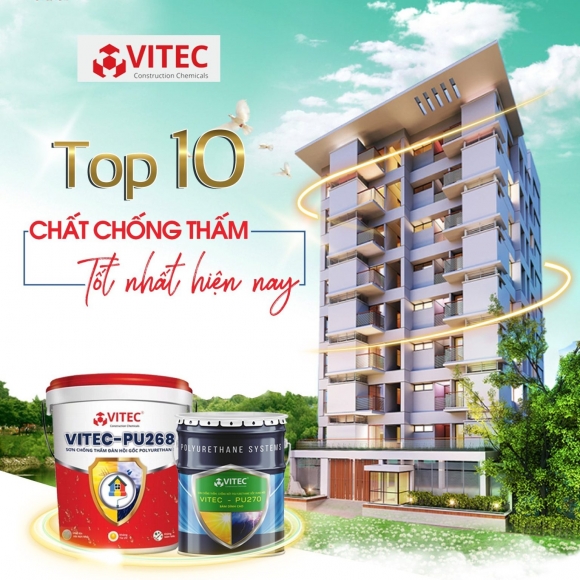 VITEC PU-268: Sơn chống thấm, hạn chế vết nứt tường gốc Polyurethane 1 thành phần