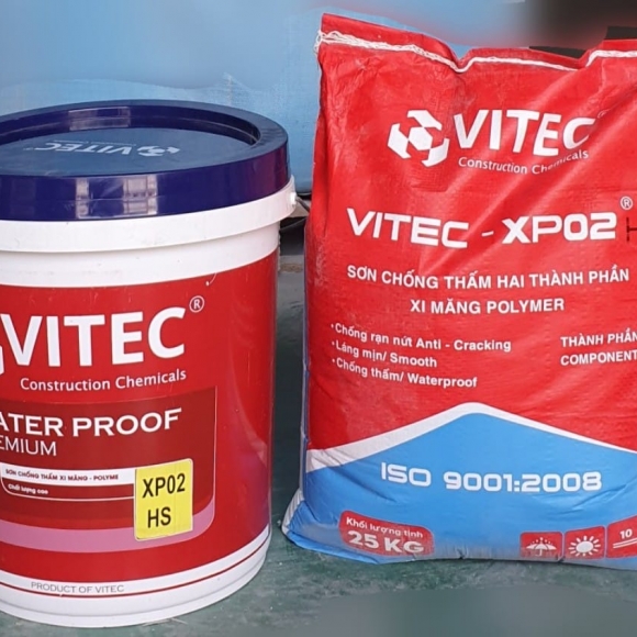  VITEC XP-02HS: Chống thấm 2 thành phần gốc xi măng-Polyme  